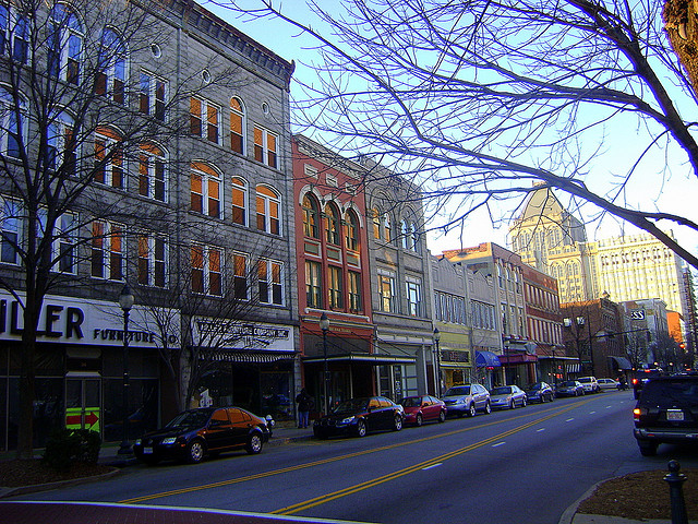 Elm Street in Greensboro, NC