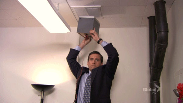 Michael Scott from the Office dancing