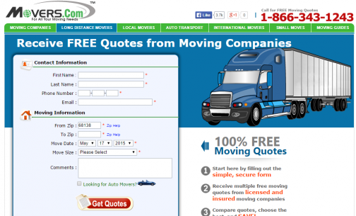 movers.com screen shot
