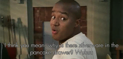 turk saying there is silverware in the pancake drawer